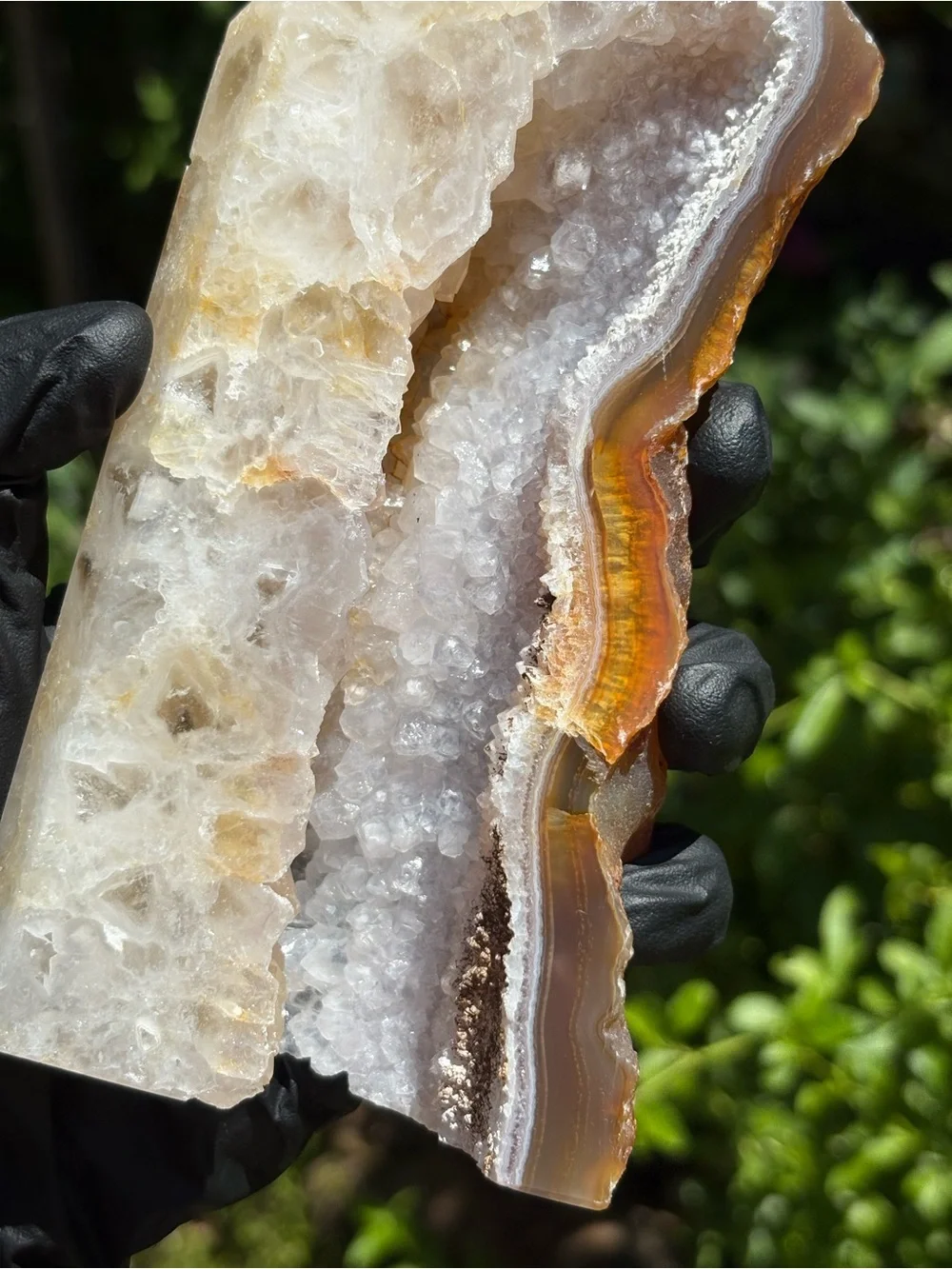 1.48 Pounds - Druzy Quartz x Chalcedony Large Crystal Tower with Imperfections